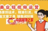 5套·美业短视频运营课从场景到话术·精准引流·吸金文案工具·销售闭环等