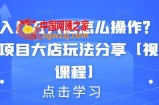 月入几万大店怎么操作？虚拟项目大店玩法分享