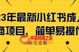 2023年最新小红书成人电商项目，简单易操作【详细教程】【揭秘】