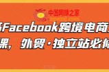 脸书Facebook跨境电商入门课，外贸·独立站必修