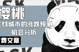 樱桃大房子·一二线城市的涨跌预测、机会分析！【付费文章】