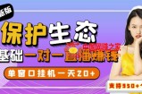 最新版保护生态1对1聊天全自动挂机，单窗1天20+支持950+平台[教程+脚本]