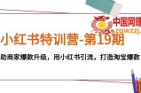 （7712期）小红书特训营-第19期，帮助商家爆款升级，用小红书引流，打造淘宝爆款