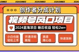 （12084期）微信视频号大风口项目 轻松月入2w+ 多赛道选择，可矩阵，玩法简单轻松上手