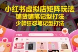 小红书虚拟店矩阵玩法，铺货铺笔记型打法，少款狂怼笔记型打法