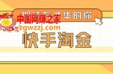 最近爆火1999的快手淘金项目，号称单设备一天100~200+【全套详细玩法教程】