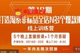 打造淘系非标全店N多个爆款线上课，​5天直播课