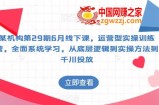 某机构第29期6月线下课，运营型实操训练营，全面系统学习，从底层逻辑到实操方法到千川投放