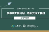 灵梦网创38计之第二十五计：性感美女图片站，吸粉变现大利器
