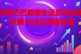 阿里巴巴精细化运营实战课，引爆1688店铺流量