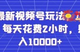 全网最新视频号玩法，正能量赛道，每天花费2小时，躺着月入10000+【揭秘】