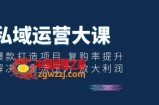 私域运营大课：爆款打造项目 复购率提升 解决现金流压力 放大利润