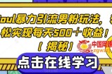 Soul暴力引流男粉玩法，轻松实现每天500＋收益！【揭秘】