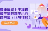 暴躁迪迪线上主播课，金牌主播教新手小白如何开播（15节课时）