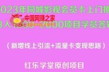 2023年同城影视会员卡上门推销日入1000-2000项目变现新玩法及学员答疑