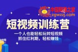 【短视频训练营】一个人也能轻松玩转短视频，抓住红利期轻松赚钱 (27节课)