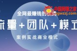 全网最赚钱的模式《流量+团队+模式》案例实战商业模式