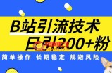 B站引流技术：每天引流200精准粉，简单操作，长期稳定，规避风险