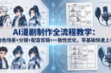 AI漫剧制作全流程教学：角色场景+分镜+配音剪辑+一致性优化，零基础快速上手