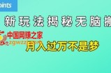 简单操作，每天50美元收入，搬运就是赚钱的秘诀【揭秘】