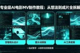 专业级AI电影MV制作教程，从想法到成片全拆解，宫格镜头+提示词模板+AI工具一站式教学