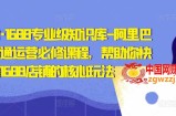 1688专业级知识库-阿里巴巴诚信通运营必修课程，帮助你快速掌握1688店铺的核心玩法