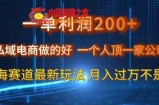一单利润200私域电商做的好，一个人顶一家公司蓝海赛道最新玩法【揭秘】