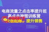 电商流量之点击率提升班+高点击神图训练营：快速起爆，提升销售！