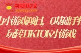 海外暴力小游戏项目：0基础手把手教你玩转TIKTOK小游戏