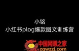 小铭-小红书plog爆款图文训练营，教你从0-1做小红书
