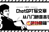 ChatGPT写文章，从入门秒变高手的‘武功秘籍’【揭秘】