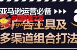 亚马逊运营必备，多广告工具及多渠道组合打法