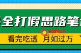 职业打假人必看的全方位打假思路笔记，看完吃透可日入过万【揭秘】