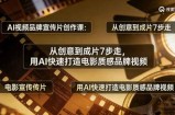 AI视频品牌宣传片创作课：从创意到成片7步走，用AI快速打造电影质感品牌视频