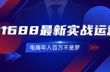 （11857期）1688最新实战运营  0基础学会1688实战运营，电商年入百万不是梦-131节