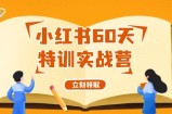 （12098期）小红书60天特训实战营（系统课）从0打造能赚钱的小红书账号（55节课）