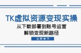 TK虚拟资源变现实操：从下载部署到账号运营，解锁变现新路径