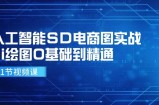 人工智能技术SD电子商务图实战演练，ai制图0基本到熟练（41节视频课程）