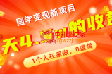 （7568期）全新升级瀚海，国学经典转现最新项目，1本人在家里做，0退换货，3天4.5w盈利【178G材料】