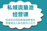 16堂私域流量池经营课：低成本实现指数级销售增长，零基础没人脉也能月入过万