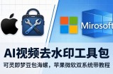 AI视频去水印工具包：可灵即梦豆包海螺，苹果微软双系统带教程