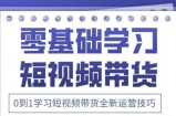 抖音全新短视频带货运营技巧，2025年新课，0到1学习短视频带货全新运营技巧