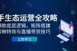 快手生态运营全攻略：爆款底层逻辑，矩阵搭建，剪映特效与直播带货技巧