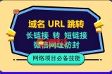 自建长链接转短链接，域名url跳转，微信网址防黑，视频教程手把手教你