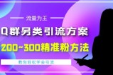 价值888的QQ群另类引流方案，半自动操作日200~300精准粉方法【视频教程】