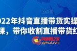 推易2022年抖音直播带货实操班最新现场课，带你收割直播带货红利