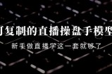可复制的直播操盘手模型：新手做直播就学这一套就够了（12节课）