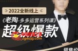 老陶拼多多运营系列课程：2022全新线上超级爆款,运营方向、平台流量分配逻辑