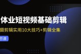 （11914期）实体业小视频基本视频剪辑：拍摄剪辑好用10大方法 视频剪辑合集（29节）