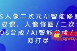PS人像二次元AI智能修图合成课，人像修图/二次元COS合成/AI智能合成/一网打尽